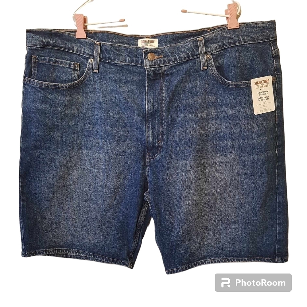 Levi's Signature By Levi Strauss Loose Denim 9" Blue Jean Shorts